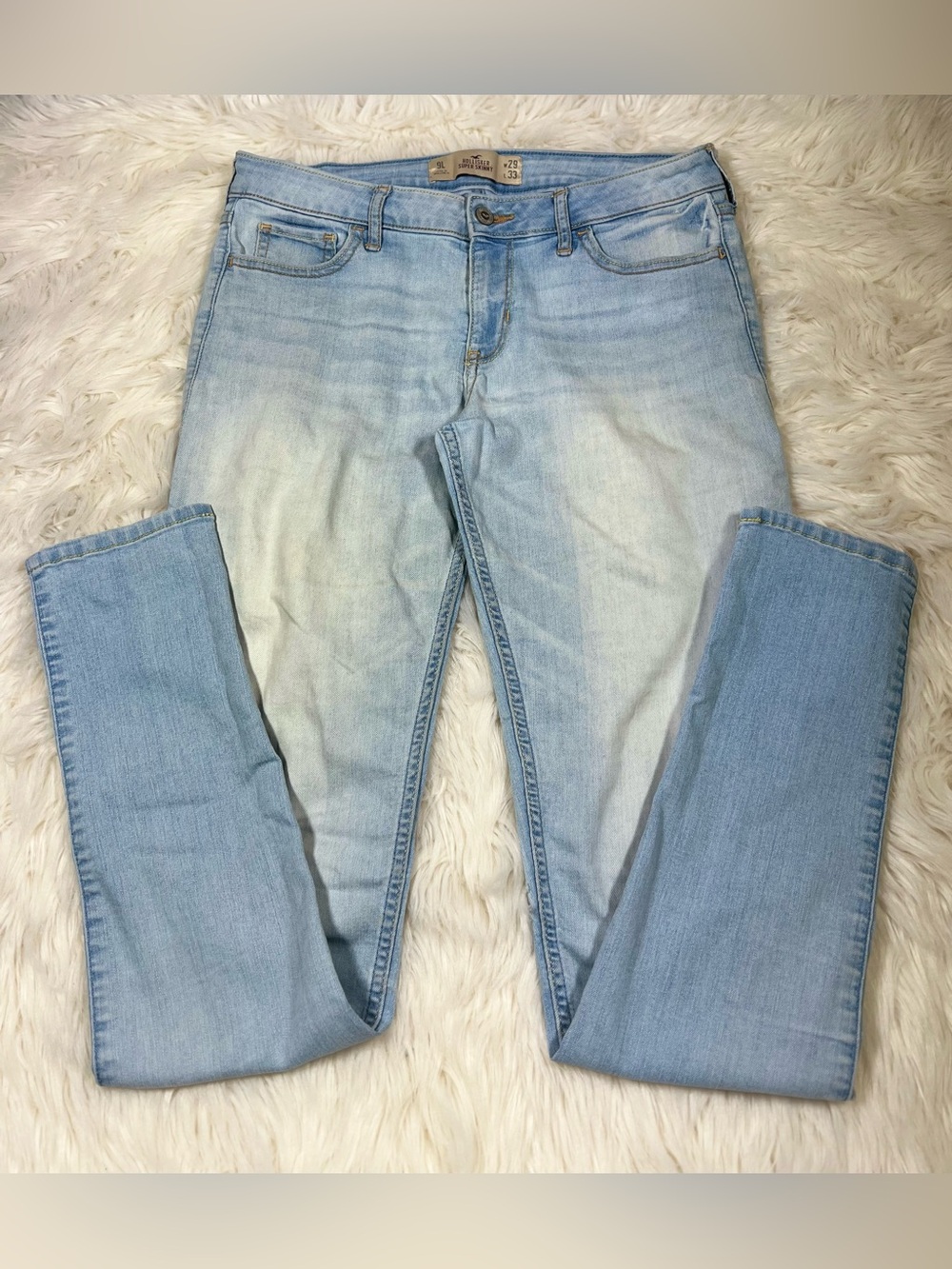 Hollister Super Skinny Light Wash Jeans – Women’s Size 9L / W29 L33